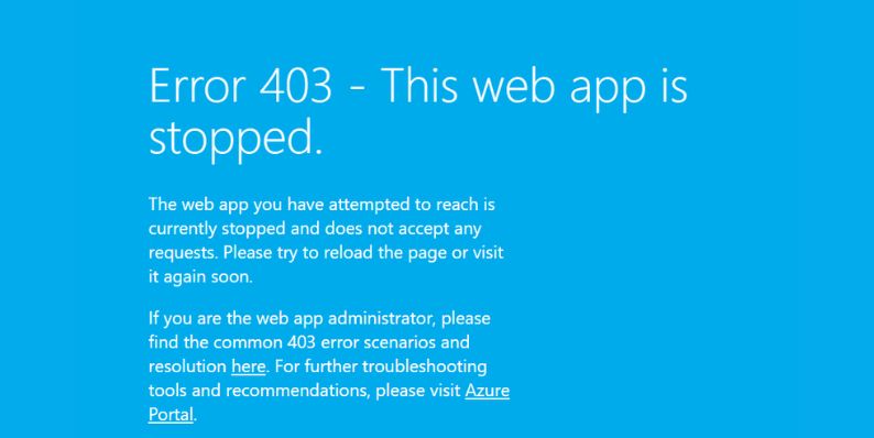 Neden Azure Web Uygulaması Başlangıç Arızaları