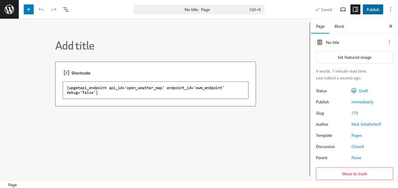 Kısa kod üzerinden OpenWeathermap verilerini görüntüleyin