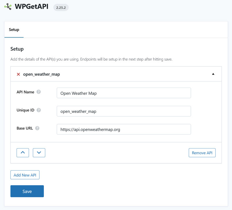 wpgetapi yeni API kurdu