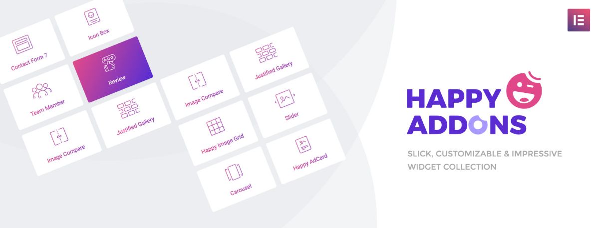 Bonus Point: Use HappyAddons to Power Up Your Elementor Site