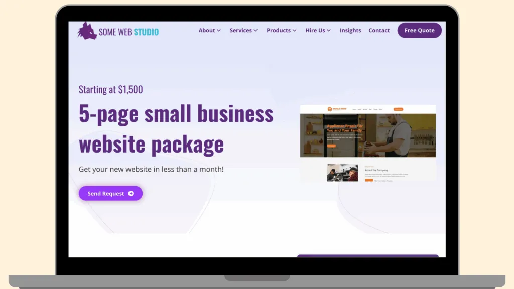 Exemple de tarification de la conception Web