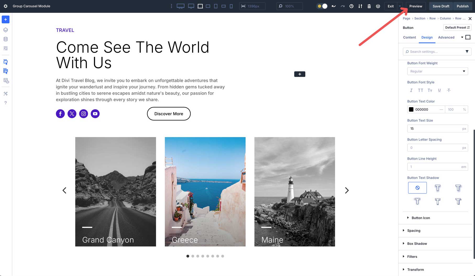 Divi 5의 그룹 회전식 모듈