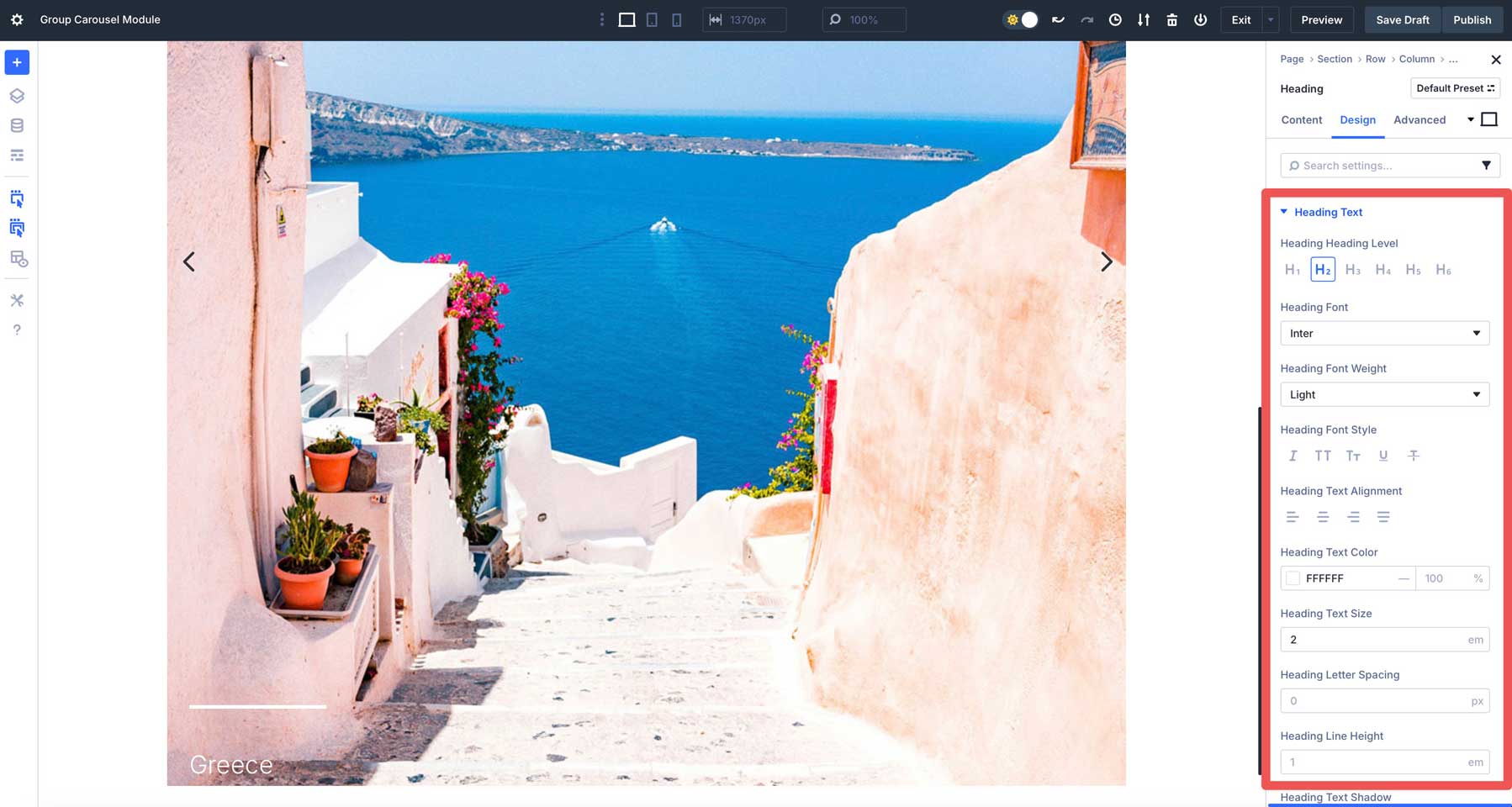 Divi 5의 그룹 회전식 모듈