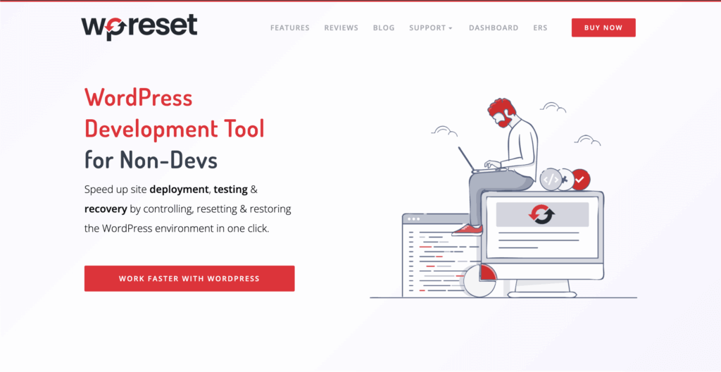 WP非DEVのWordPress開発ツールをリセットします