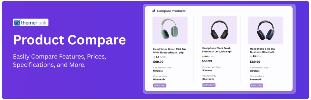 8 Plugins WooCommerce essentiels pour les magasins de mode 4 Product Compare