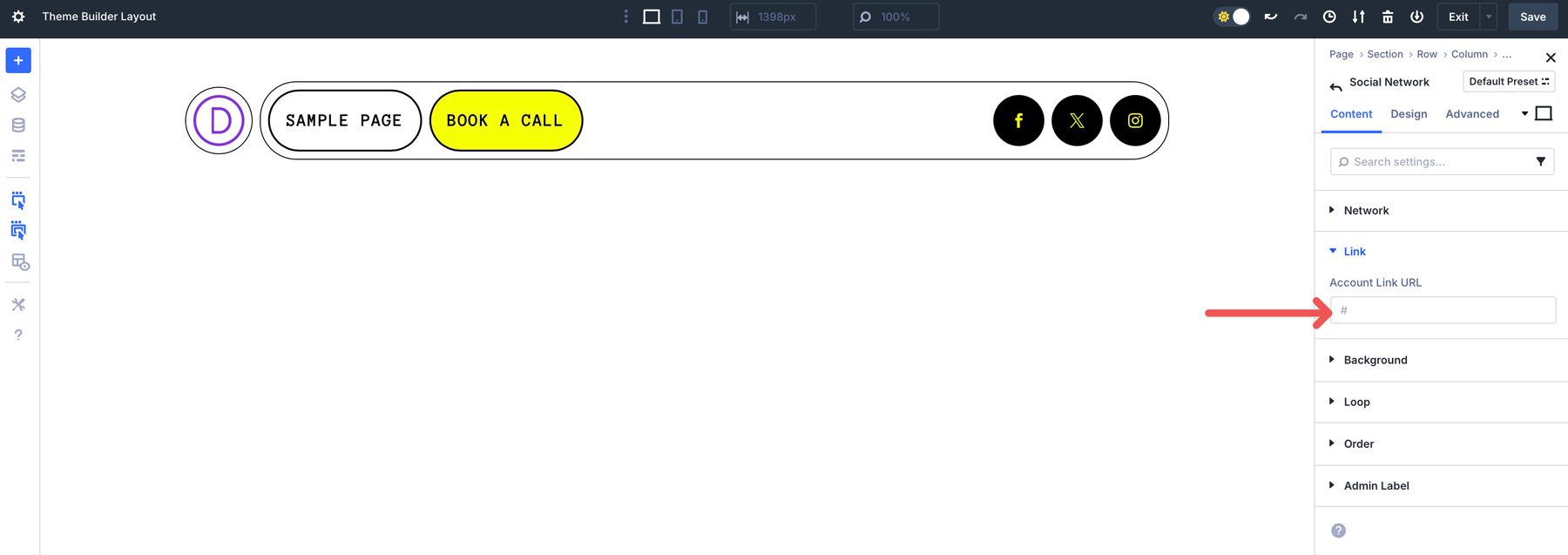 En-têtes Flexbox dans Divi 5