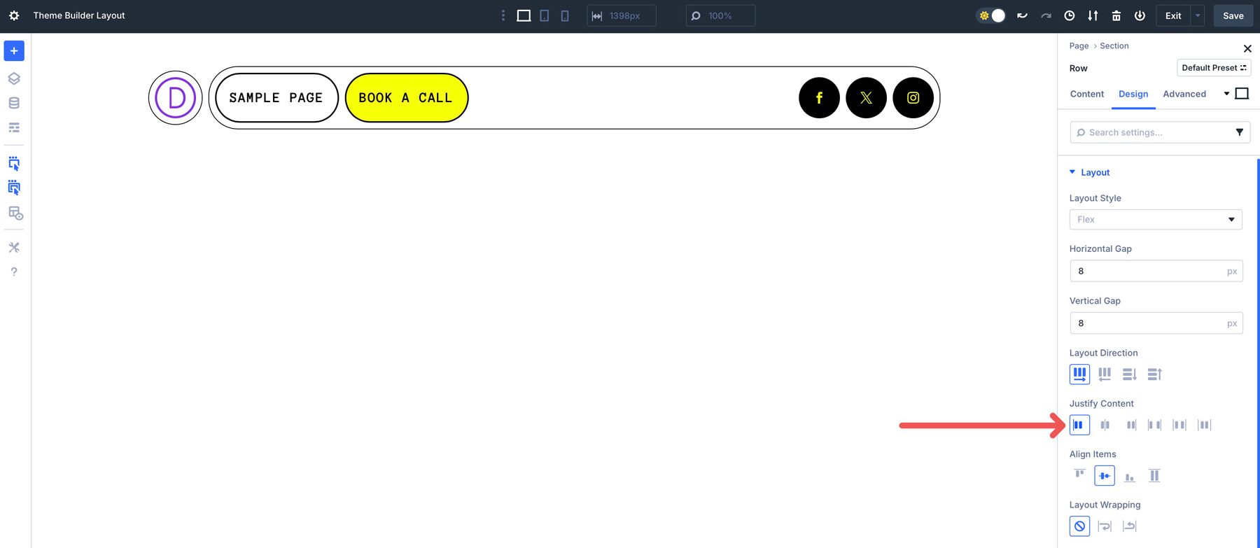 En-têtes Flexbox pour Divi 5