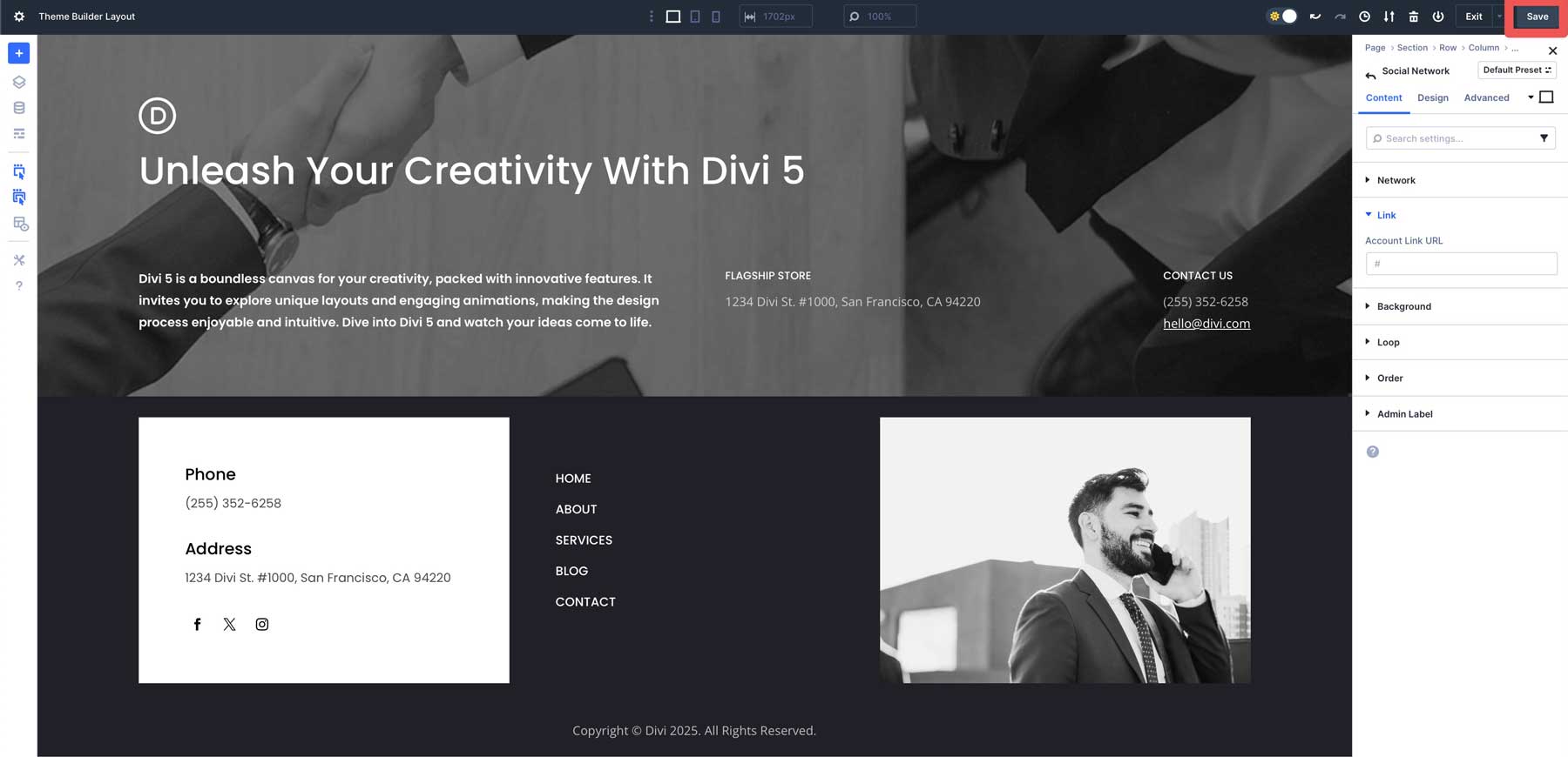 Футболки Flexbox для Divi 5