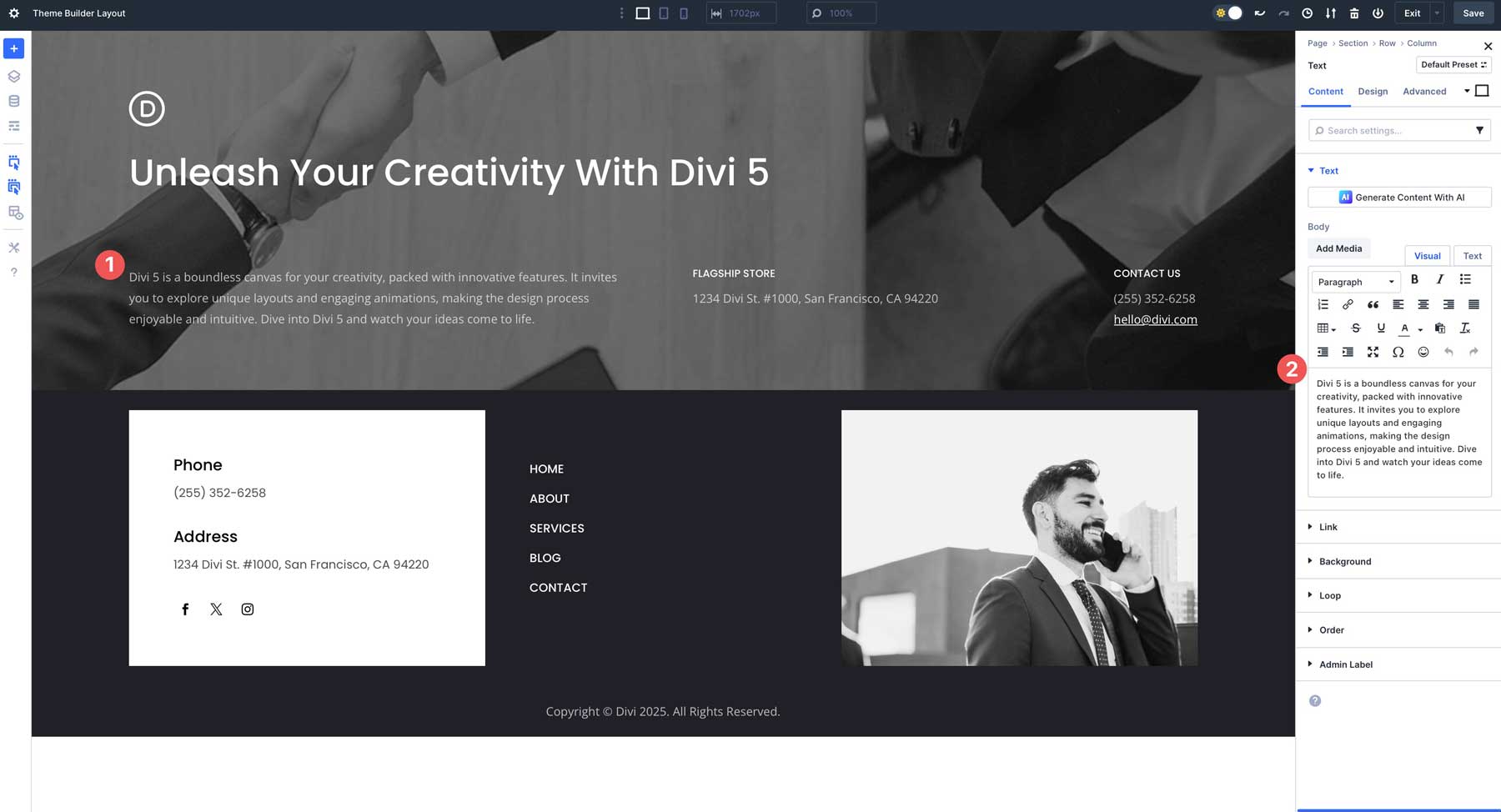 Футболки Flexbox для Divi 5