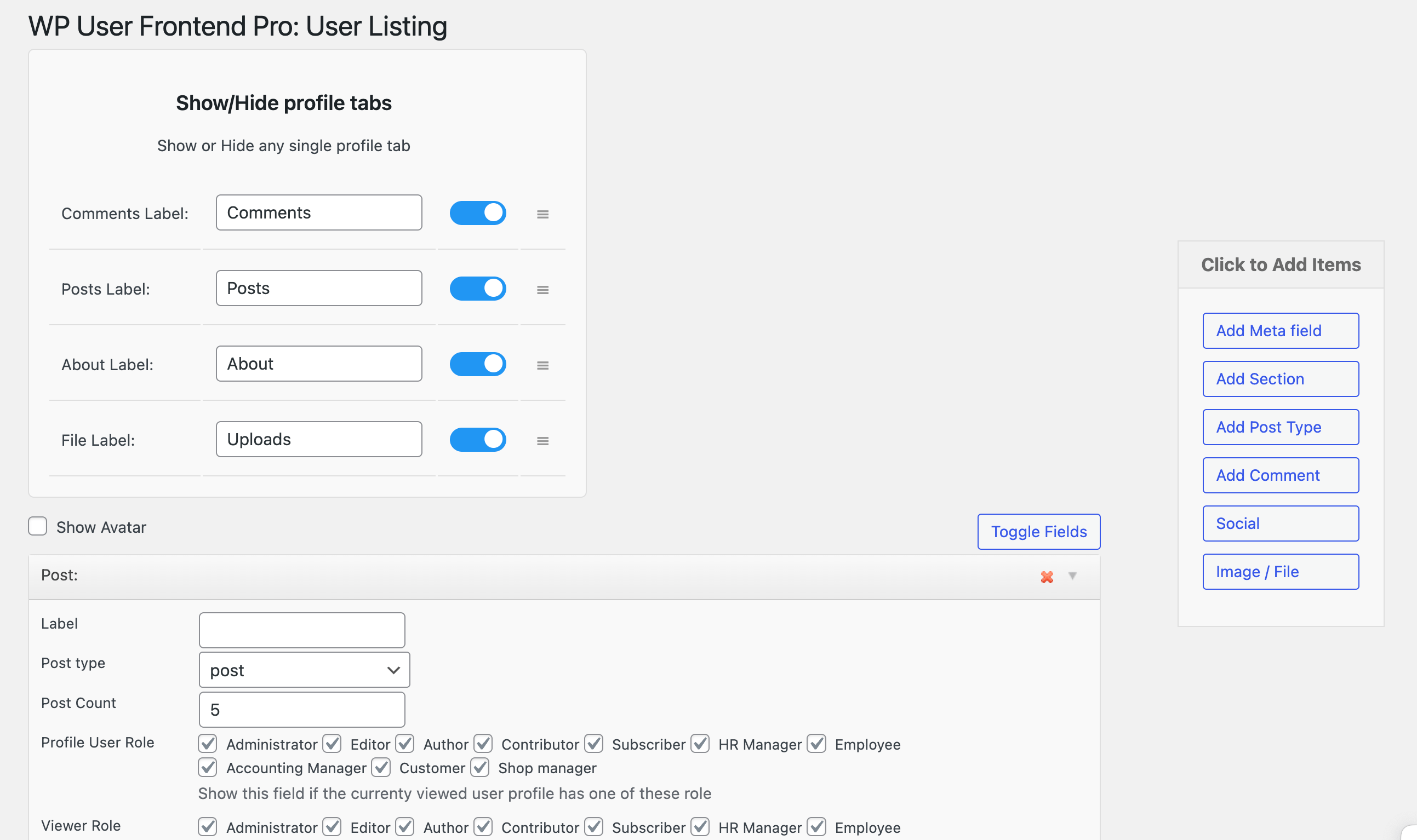 Совместите совершенно новый каталог пользователей в WP User Frontend