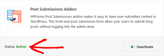 Complemento de envíos de publicaciones de WPForms