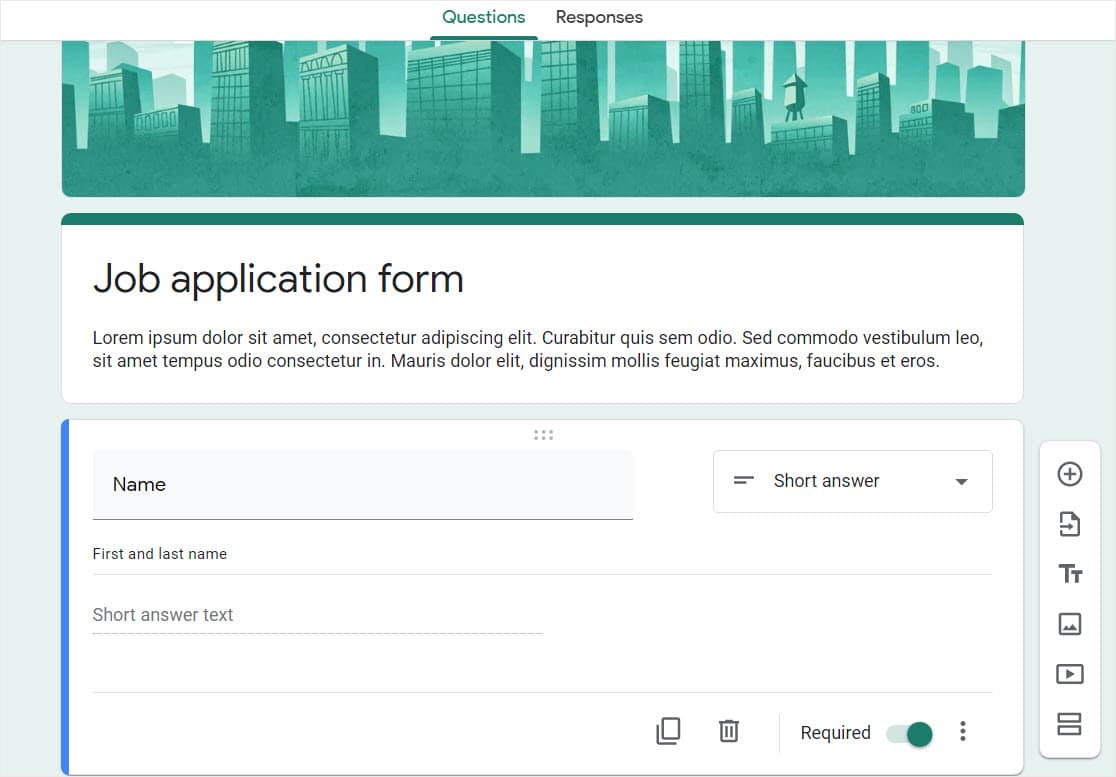 templat formulir google