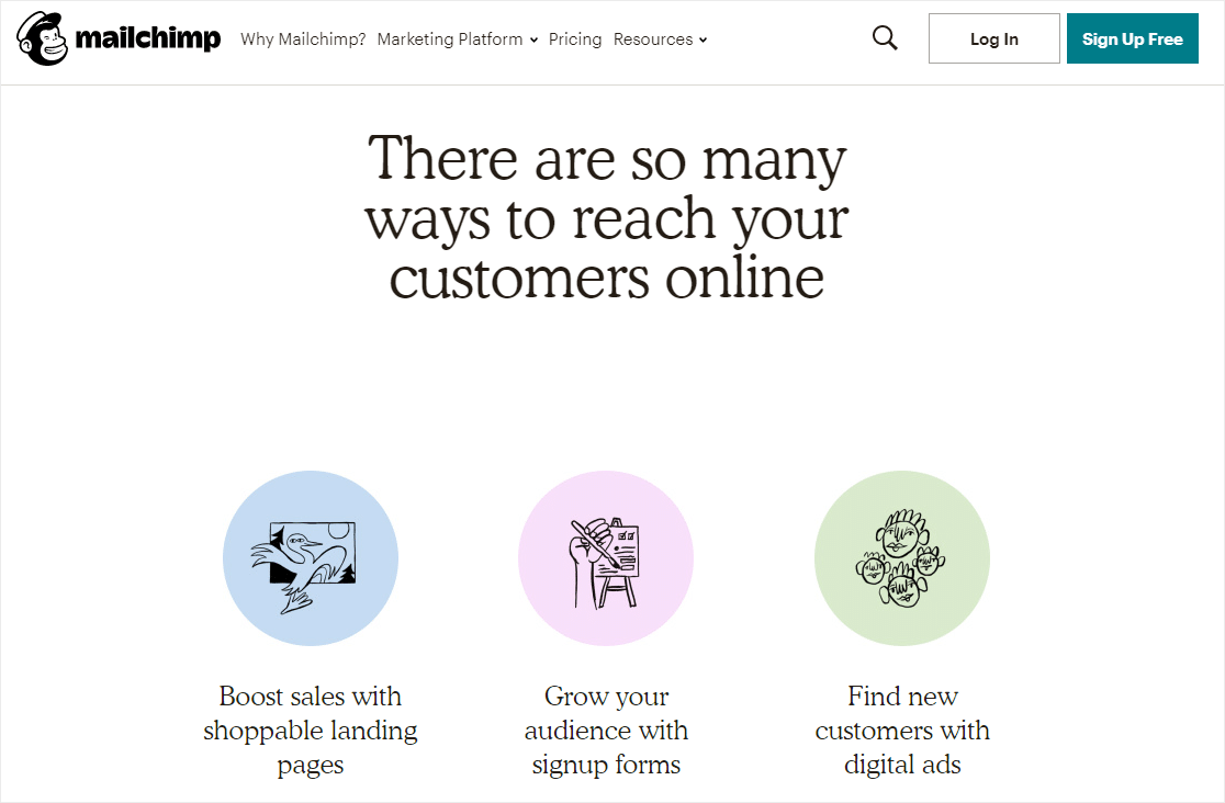 mailchimp meilleur service de création d'e-mails