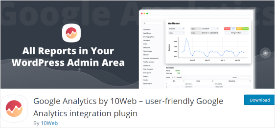 Google Analytics de către 10Web