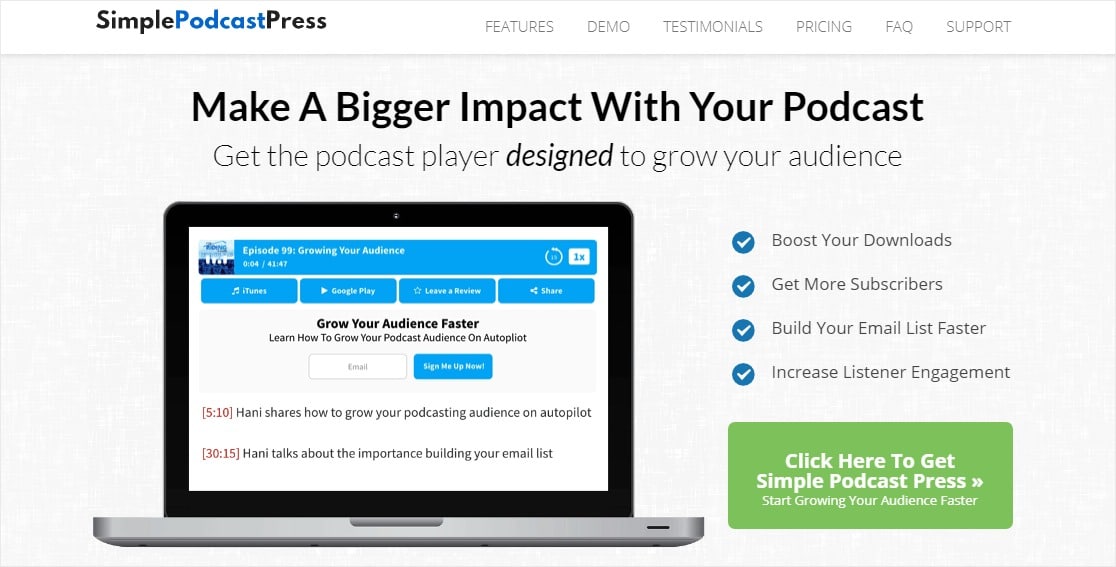 podcast simples imprensa alojamento podcast