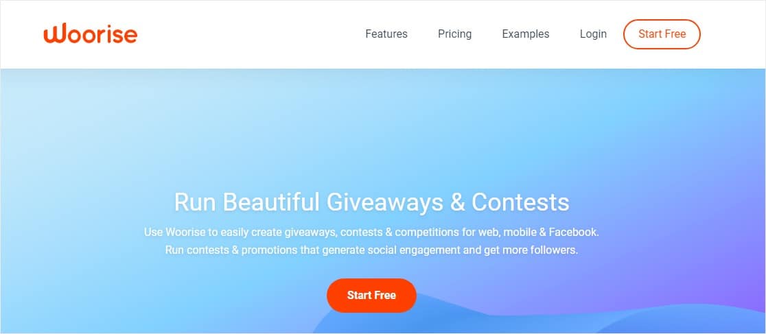 woorise brindes e concursos de promoções sociais