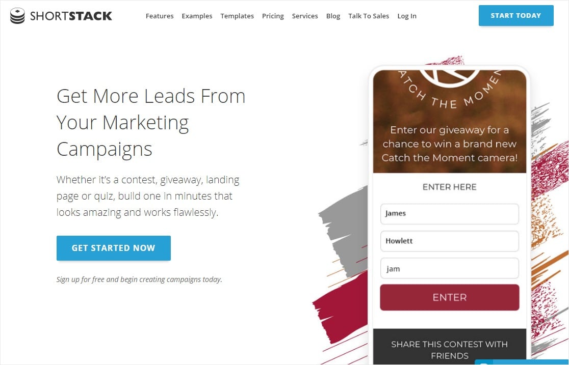 site de sorteio shortstack