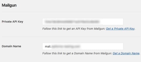 mailgun الخاص صفحة مفتاح api