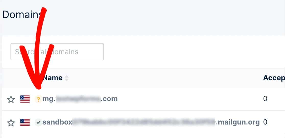 إعدادات التحقق mailgun smtp