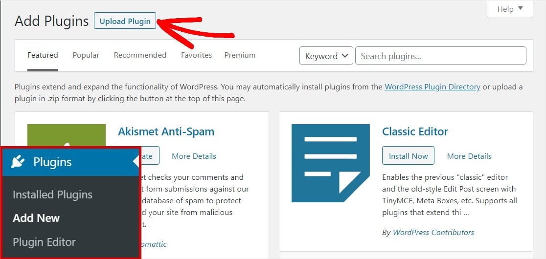 将谷歌分析插件上传到 wordpress