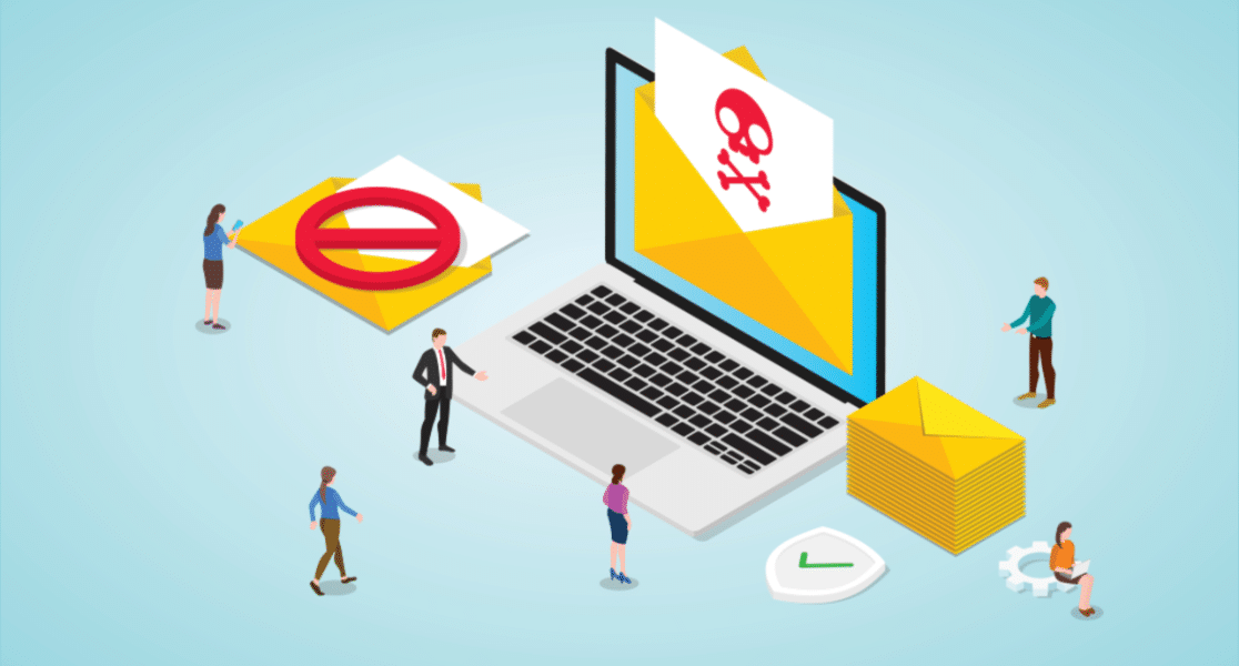 correo no deseado sin formularios de contacto