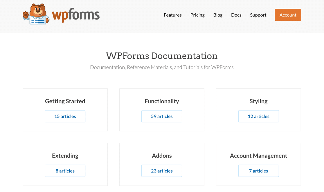 Documentazione WPForms