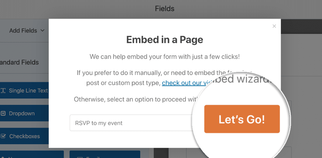 Încorporați formularul RSVP în WordPress