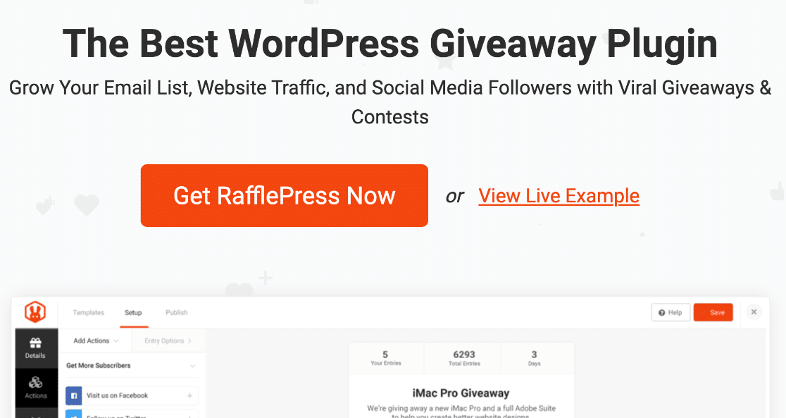 RafflePress Empfehlungs- und Werbegeschenk-Plugin