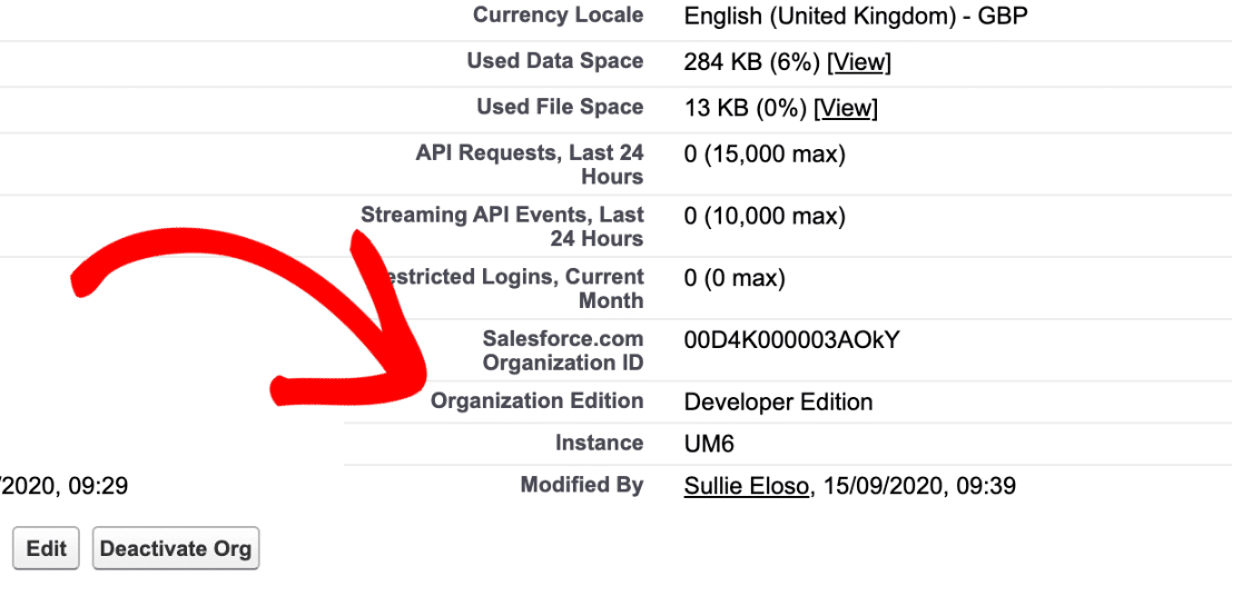 Afficher l'édition de votre organisation Salesforce
