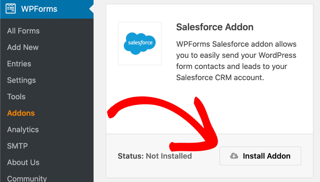 Installer le module complémentaire Salesforce WordPress