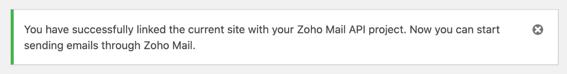 Verknüpfte WordPress-Site mit Zoho Mail SMTP-Projekt