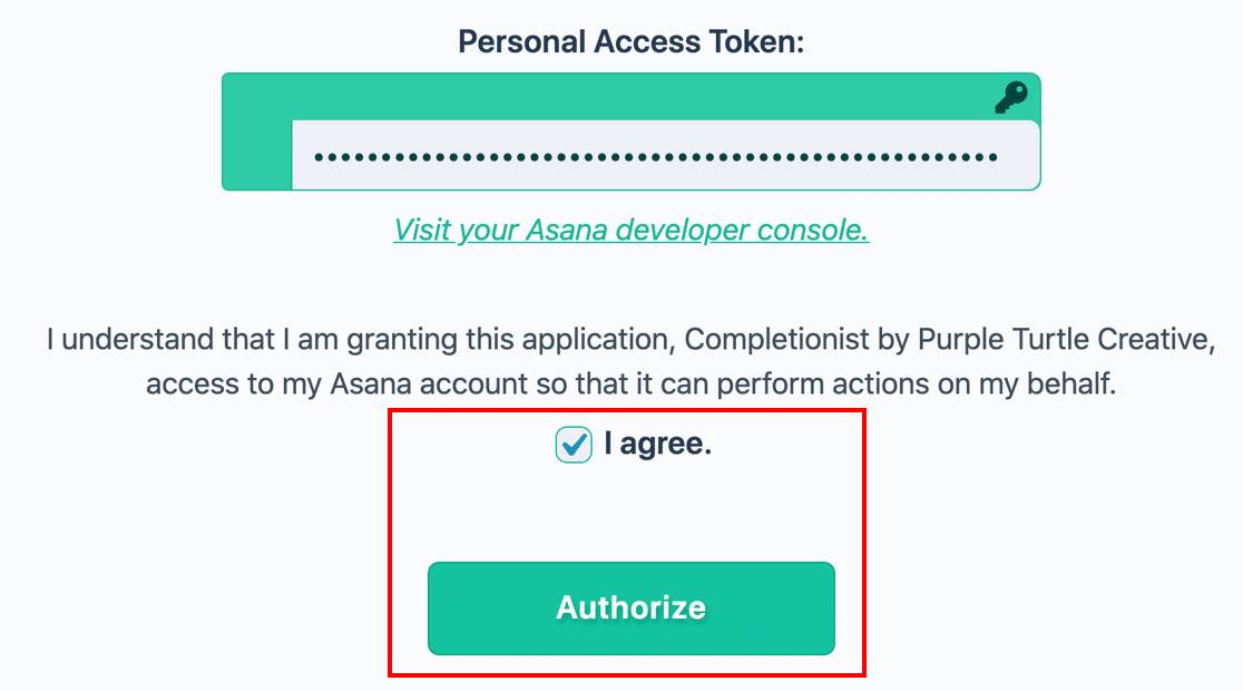 来自 WordPress 中 Asana 的个人访问令牌