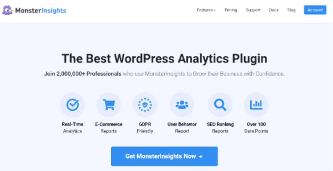 monsterinsights-ワードプレス用のベストeコマースプラグイン