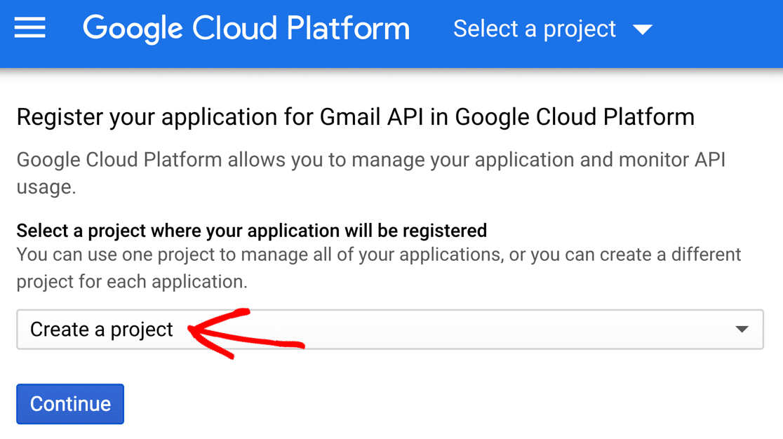 GoogleCloudでプロジェクトを作成する