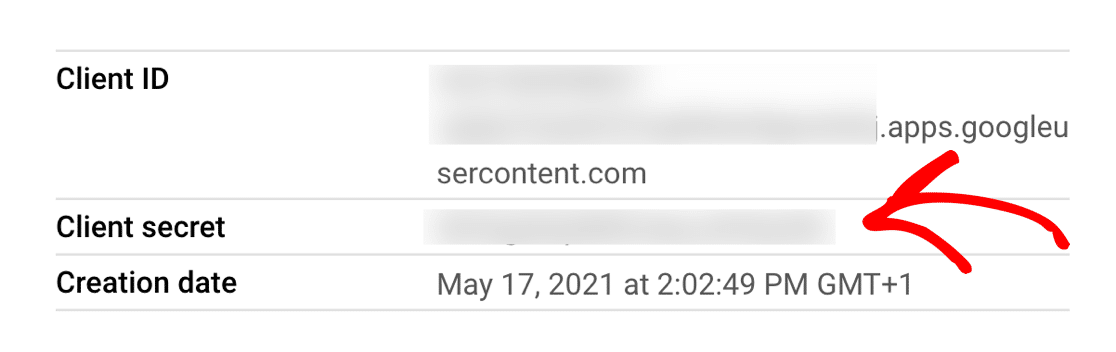 Google CloudConsoleのクライアントシークレット