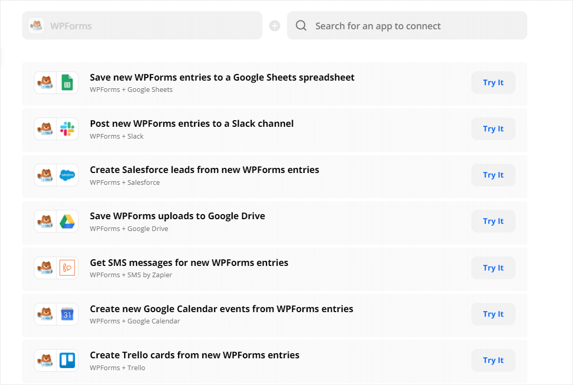 wpforms integrasi zapier seperti hubspot