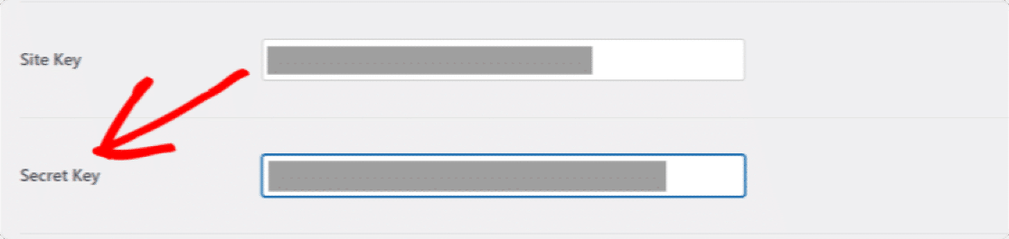 fügen Sie den geheimen hCaptcha-Schlüssel zu WPForms hinzu